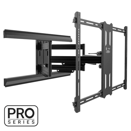 Kanto Pro Series Full Motion TV Wall Mount for 42-inch to 100-inch TVs with movable pivot and tool-less tilt - Black - PMX700