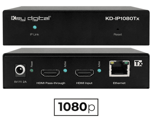 Key Digital 1080p AV over IP System Transmitter - KD-IP1080TX