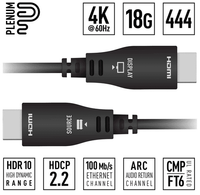 Key Digital 230ft (70m) 4K 18Gbps Plenum Optical HDMI Cable - KD-AOCH230P