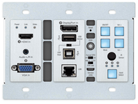 Key Digital 4 Input Multi-format Switcher and USB 2.0 Wall Plate 100m HDBaseT Transmitter  - KD-X4X1WUTx