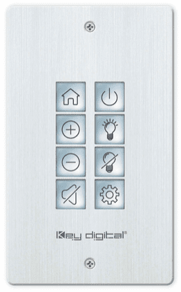 Key Digital 8 Button Programmable IP, RS-232, IR Control Keypad  - KD-WP8-3