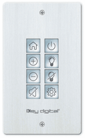 Key Digital 8 Button Programmable IP, RS-232, IR Control Keypad  - KD-WP8-3