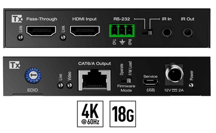 Key Digital HDMI over 50m CAT6 Extender Set - KD-X444SP