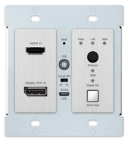 Key Digital HDMI VGA over 40m CAT6 HDBaseT Wall Plate Transmitter  - KD-X2X1WVTx