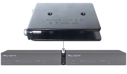 Key Digital Rack mount adapter to conjoin Key Digital half-rack width products  - KD-BKTHF