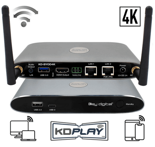 Key Digital Wireless Presentation Gateway  - KD-BYOD4K