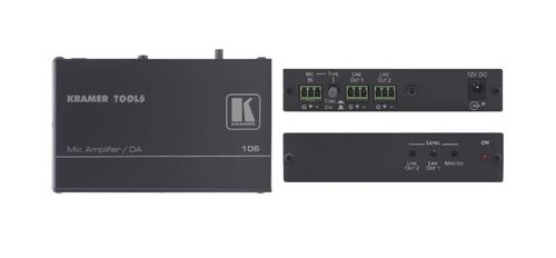 Kramer 1:2 Microphone Line & Distribution Amplifier - 106