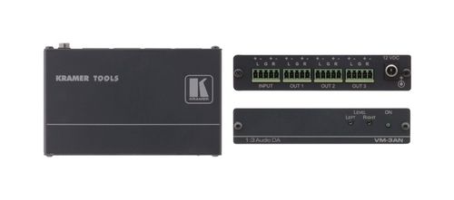 Kramer 1:3 Balanced Stereo Audio Distribution Amplifier - VM-3AN