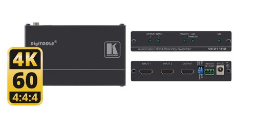 Kramer 2:1 UHD low-cost auto switcher - VS-211H2