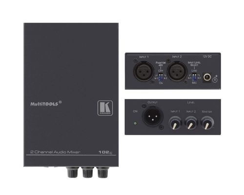 Kramer 2 Channel Balanced Audio Mixer - 102XL