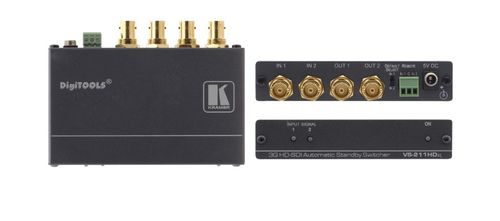Kramer 2x1:2 3G HD-SDI Automatic Standby Switcher - VS-211HDXL