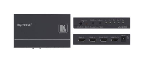 Kramer 2x1:2 HDMI Distribution Amplifier - VM-22H(VM-22HDMI)