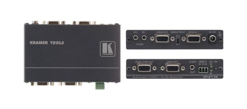 Kramer 2x1 Computer Graphics Video & Stereo Audio Standby Switcher - VP-211K