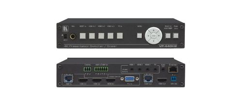 Kramer 4K Presentation Switcher / Scaler with HDBT and HDMI Outputs - VP-440H2
