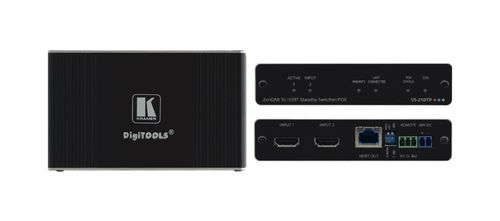 Kramer 4K60 4:2:0 2 HDMI to HDBT auto switcher, with PoE - VS-21DTP