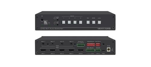 Kramer 4x1 4K60 4:2:0 HDMI Auto Switcher with Audio - VS-411UHD