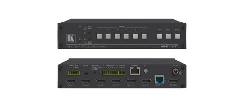 Kramer 6:1 4K auto switcher with HDMI and HDBT outputs - VS-611DT