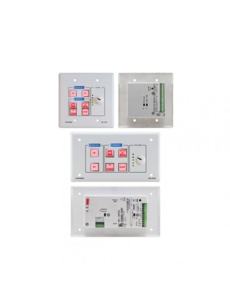 Kramer 6-Button Universal Room Controller with a Digital Volume Kno - RC-63DL(B)