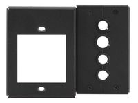 Kramer Frame for 1 power socket. Includes:  4 X cables Pass Through - T3F-1C