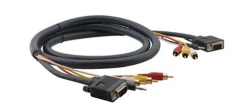 Kramer Molded 15-pin HD + Audio + 3 RCA (Male - Male) Cable (25') - C-MH1/MH1-25