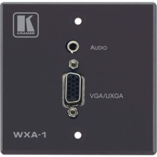 Kramer Passive Wall Plate - 15-pin HD & 3.5mm Stereo Audio - WXA-1/U(G)