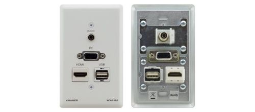 Kramer Passive Wall Plate - HDMI, s-Video & 3 RCA - WXA-H/US(G)