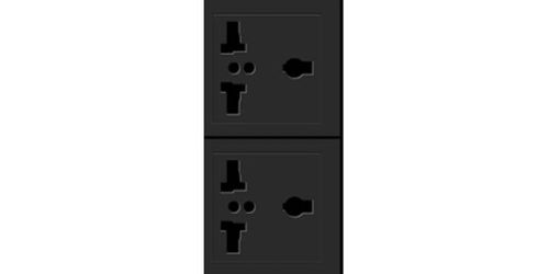 Kramer TBUS UNIVERSAL 2 X Power socket assembly - TS-2U