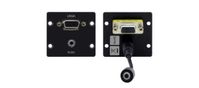 Kramer Wall Plate Insert - 15-pin HD & 3.5mm - WXA-2P(B)