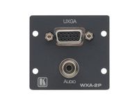 Kramer Wall Plate Insert - 15-pin HD & 3.5mm - WXA-2P(G)