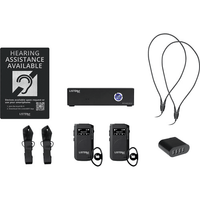 Listen Technologies 2 Channel Wi-Fi System with 2 Receivers (Dante) - LWS-02B-W1-D