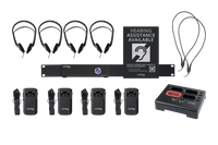 Listen Technologies  2 Channel Wi-Fi System with 4 receivers (Dante) - LWS-04-A1-D