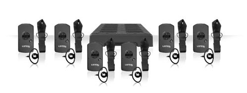 Listen Technologies Advanced Intelligent DSP RF Receiver 6-Pack (72 MHz) - LP-50-072-01