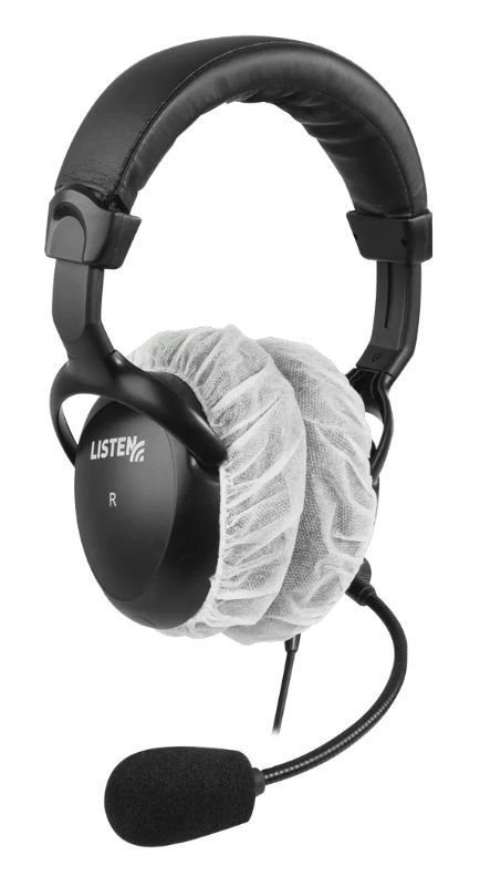 Listen Technologies Large Sanitary Covers for Stereo Headphones (100 CT) - LA-169