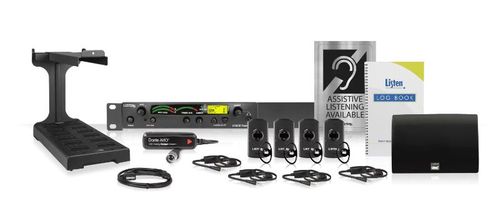 Listen Technologies ListenIR iDSP Standard System, Grey (Dante) - LS-100-01-GY-D
