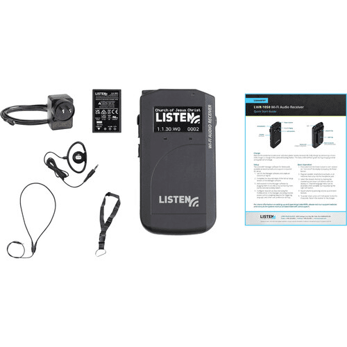 Listen Technologies Meetinghouse Wi-Fi Audio Receiver (Package 2) - LWR-1050-MH-P2