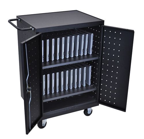 Luxor 24 Laptop/Chrome Book Charging cart - LLTP24-B