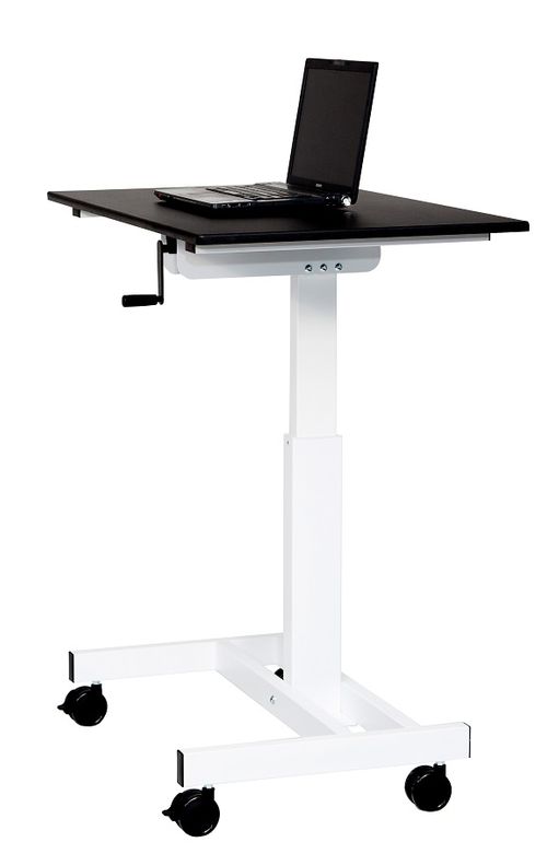 Luxor 40" Single Column Crank Stand Up Desk - STANDUP-SC40-WB