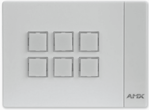 Massio Keypad 6-button portrait WHITE - FG5793-06P-W