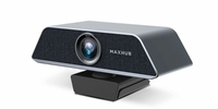 MaxHub 4K Webcam clip on or Mount to Laptop. Has 120 degrees field of view. Black Fabric Front, - UC-W21