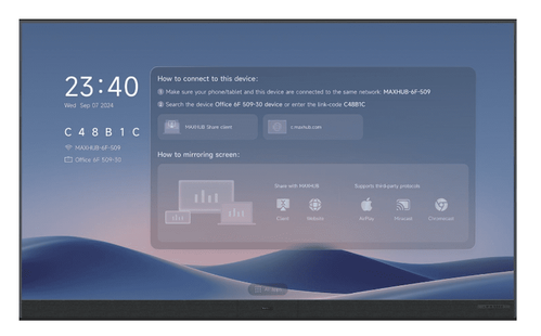 Maxhub RAPTOR 3 COB dvLED AIO 162'' Display, P1.5mm; True 2K 2880x1620p. Wall Mount Inc., 8% spares - LX162V15C