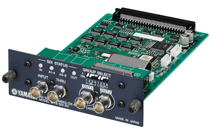 Yamaha Audinate 16-Channel Dante network I/O card; two RJ45