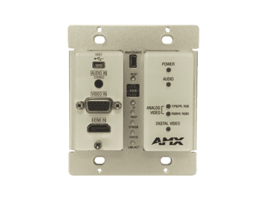 N1000 Series AV Over IP Decor Style Wallplate Encoder with KVM in White - FGN1115-WP-WH