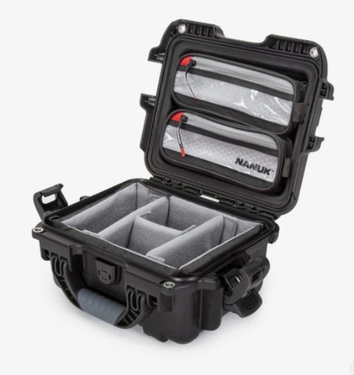 Nanuk Case 905 w/lid org, w/divider - Black - 905S-060BK-0A0