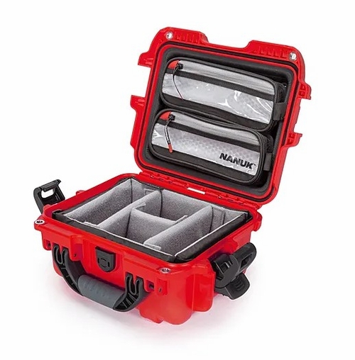 Nanuk Case 905 w/lid org, w/divider - Red - 905S-060RD-0A0
