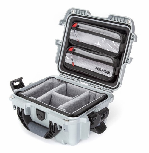 Nanuk Case 905 w/lid org w/divider - Silver - 905S-060SV-0A0