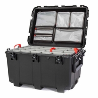 Nanuk Case 975 - No wheels (T)wo many carry, w/lid org. - w/divider - Black - 975T-060BK-0A0