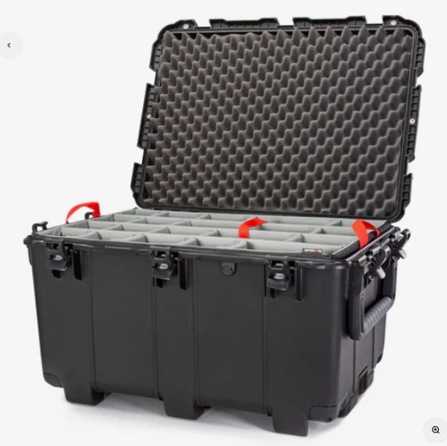Nanuk Case 975 - No wheels (T)wo many carry, w/padded divider - BK - 975T-020BK-0A0