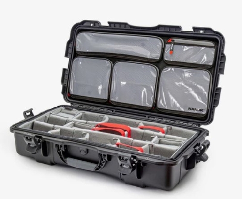Nanuk Case 980 w/lid org, w/divider - Black - 980S-060BK-0A0