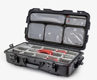 Nanuk Case 980 w/lid org, w/divider - Black - 980S-060BK-0A0