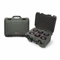 Nanuk Case w/foam insert for 6 Lens - Olive-918S-080OL-0A0-19337